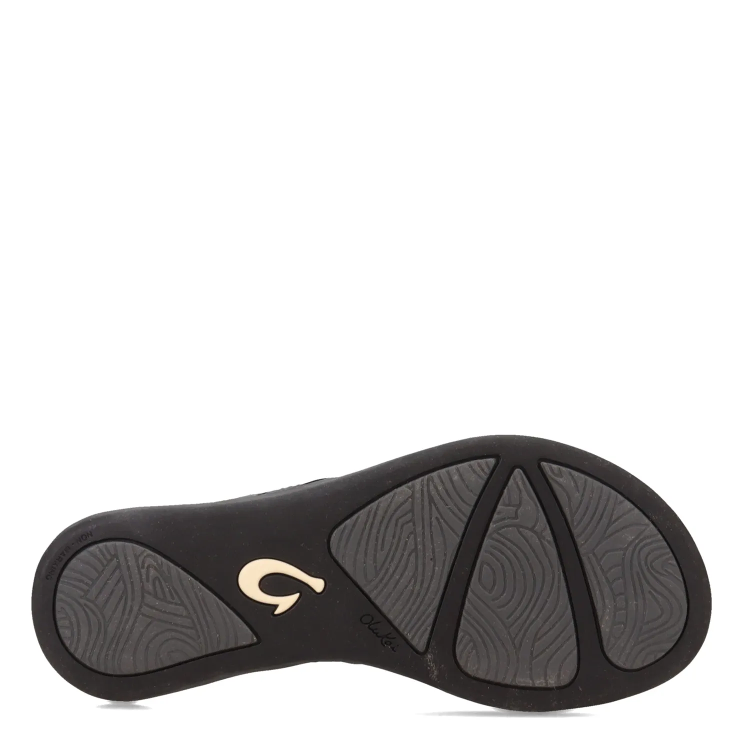 Flip Flops*OluKai Women's , Honu Sandal Solid Black