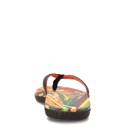 Flip Flops*OluKai Women's , Ho'opio Hau Sandal Black Pineapple