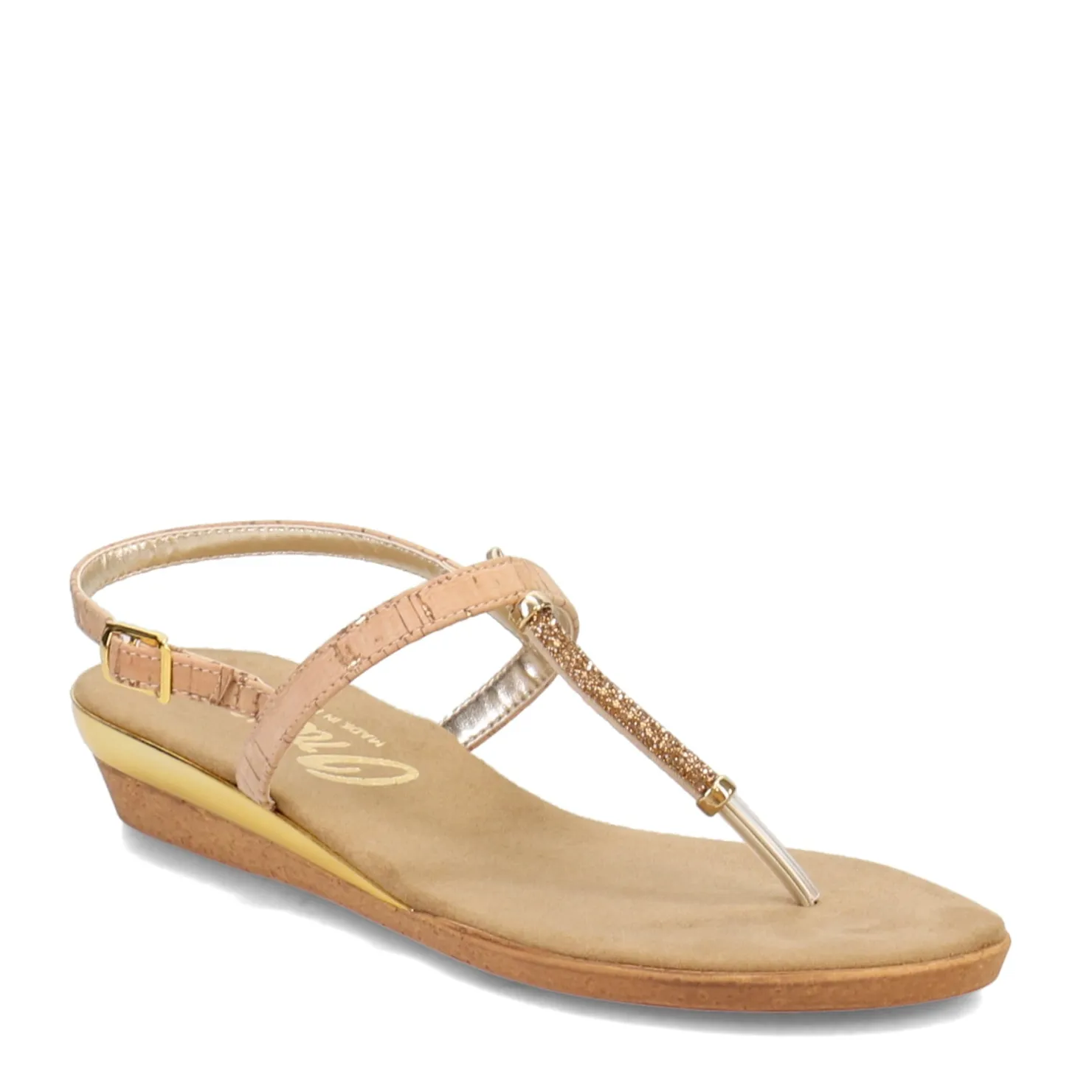 Footbed Sandals*Onex Women's , Ava Sandal Cork Gold