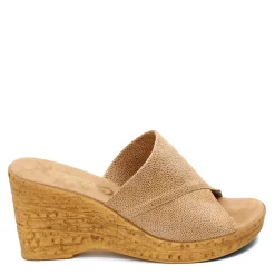 Wedges*Onex Women's , Christina Sandal Beige Tan