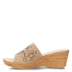 Wedges*Onex Women's , Joline Sandal Beige