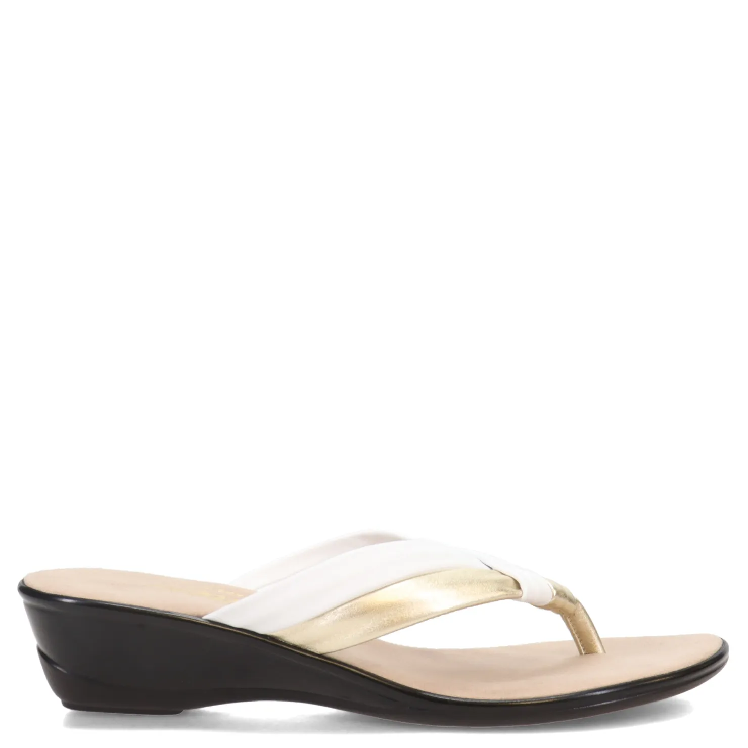 Flip Flops*Onex Women's , Melba Sandal White Gold