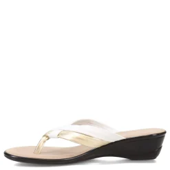 Flip Flops*Onex Women's , Melba Sandal White Gold