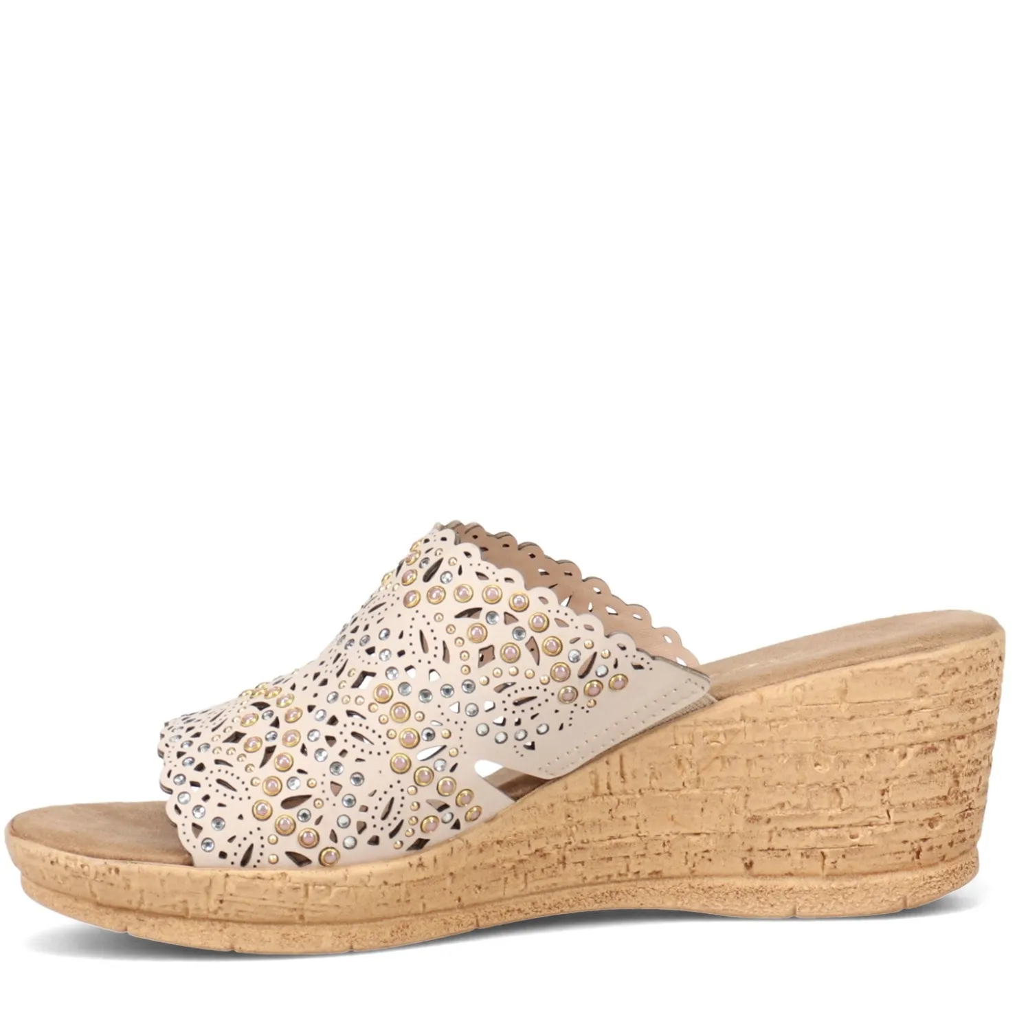 Wedges*Onex Women's , Theresa Sandal Bone