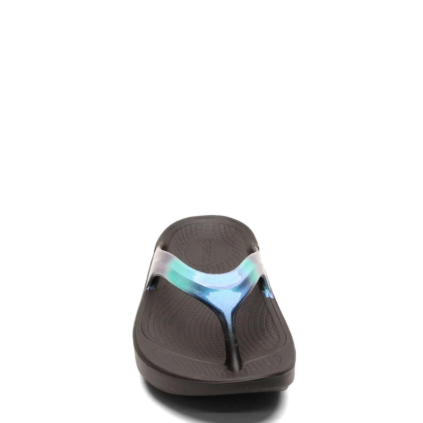 Flip Flops*OOFOS Women's , OOlala Luxe Sandal Blue Multi
