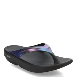 Flip Flops*OOFOS Women's , OOlala Luxe Sandal Midnight Spectre