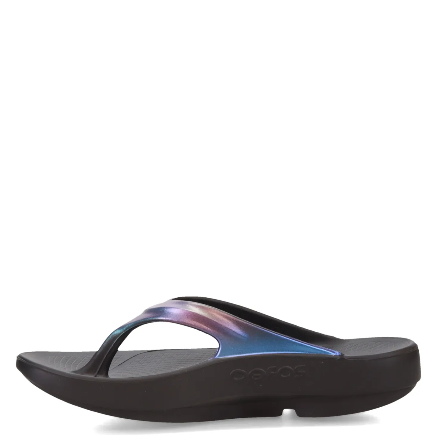 Flip Flops*OOFOS Women's , OOlala Luxe Sandal Midnight Spectre