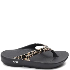 Flip Flops*OOFOS Women's , OOlala Sandal Leopard