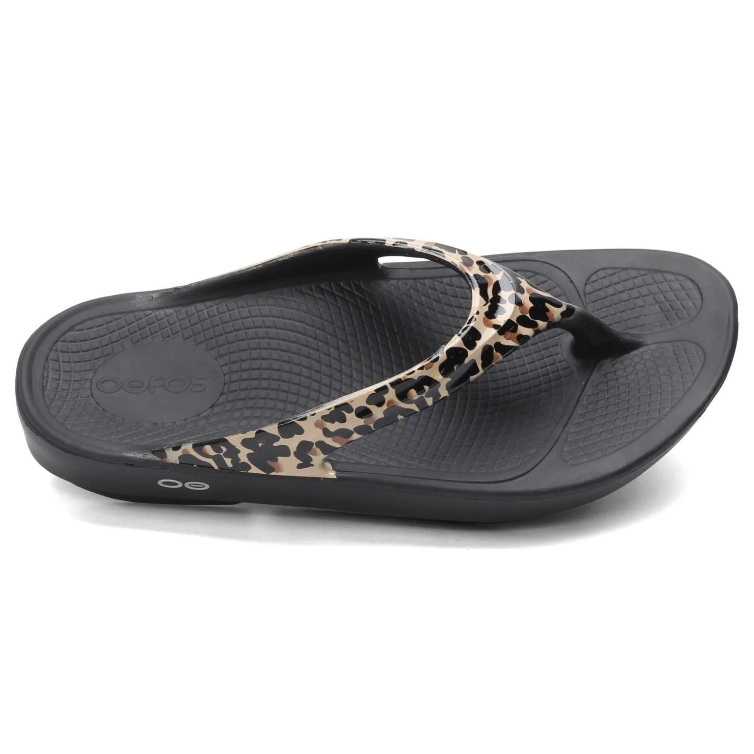 Flip Flops*OOFOS Women's , OOlala Sandal Leopard