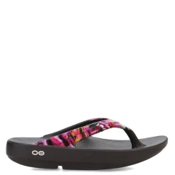Flip Flops*OOFOS Women's , OOlala Sandal Neon Rose
