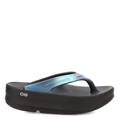 Flip Flops*OOFOS Women's , OOmega OOlala Luxe Sandal Atlantis