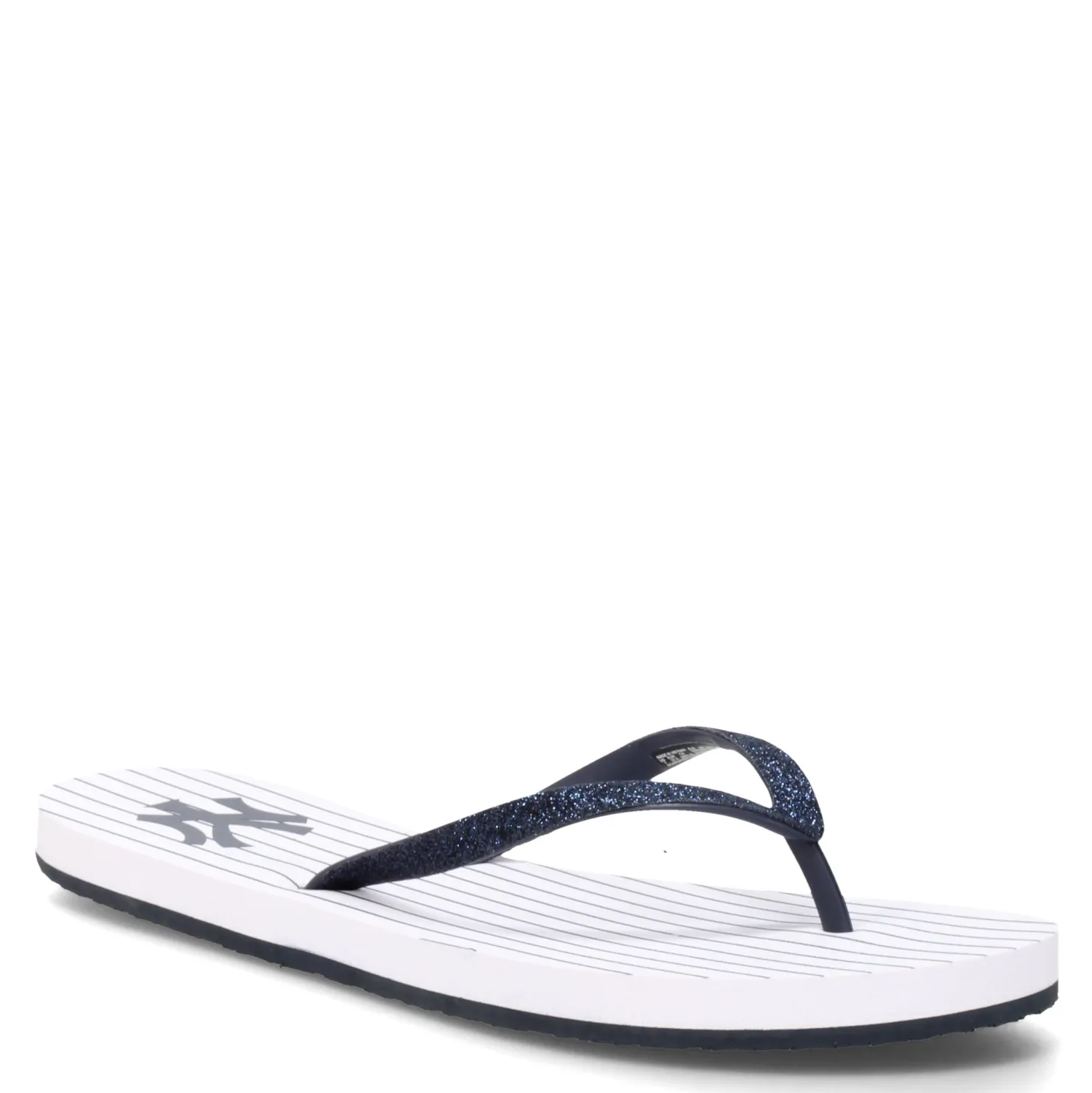 Flip Flops*Reef Women's , Cushion Bounce Stargazer Sandal Mlb White Yankees