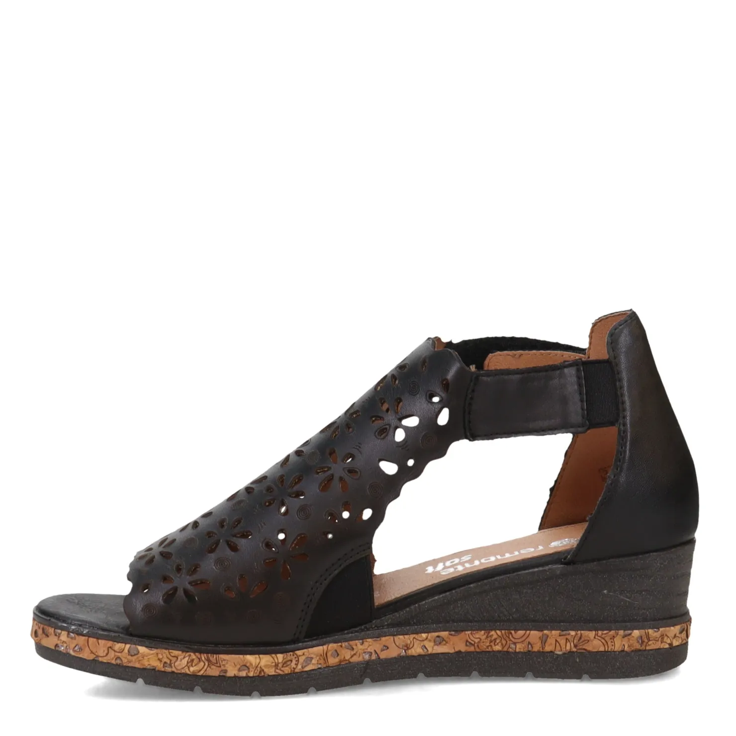 Wedges*Remonte Women's , D3056 Sandal Black
