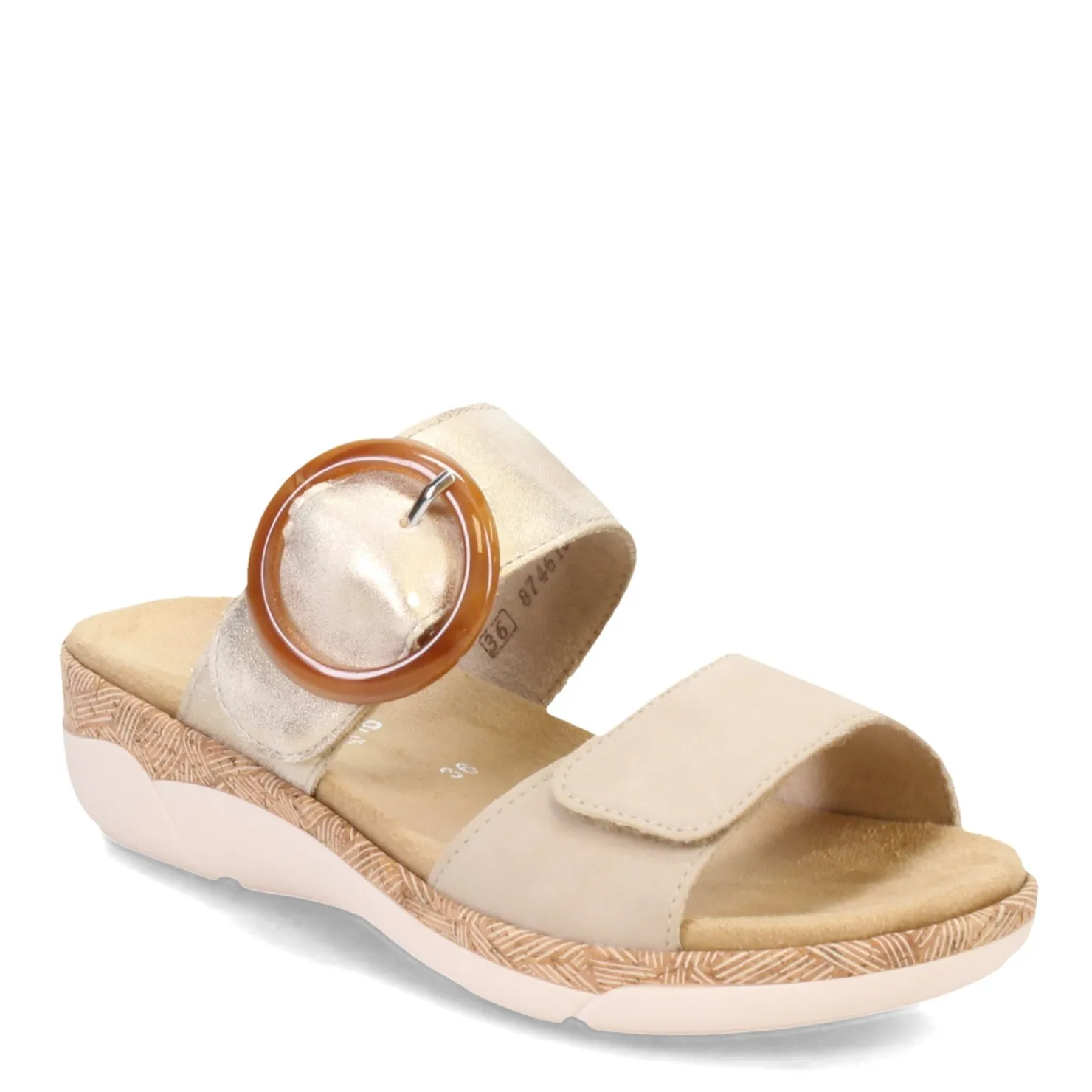 Wedges*Remonte Women's , R6858 Sandal Beige