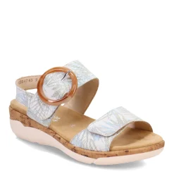 Footbed Sandals*Remonte Women's , Rock Sandal Weiss