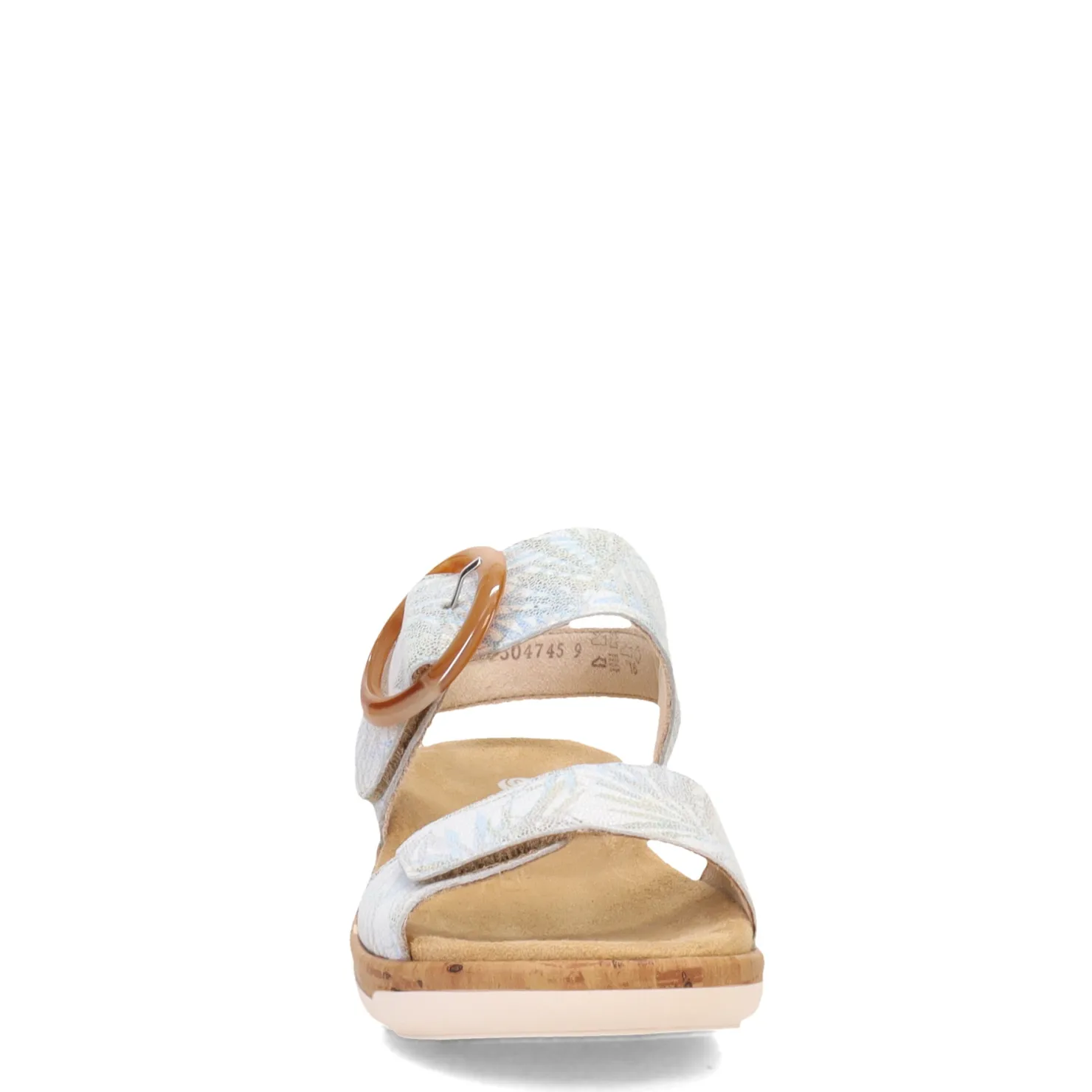 Footbed Sandals*Remonte Women's , Rock Sandal Weiss
