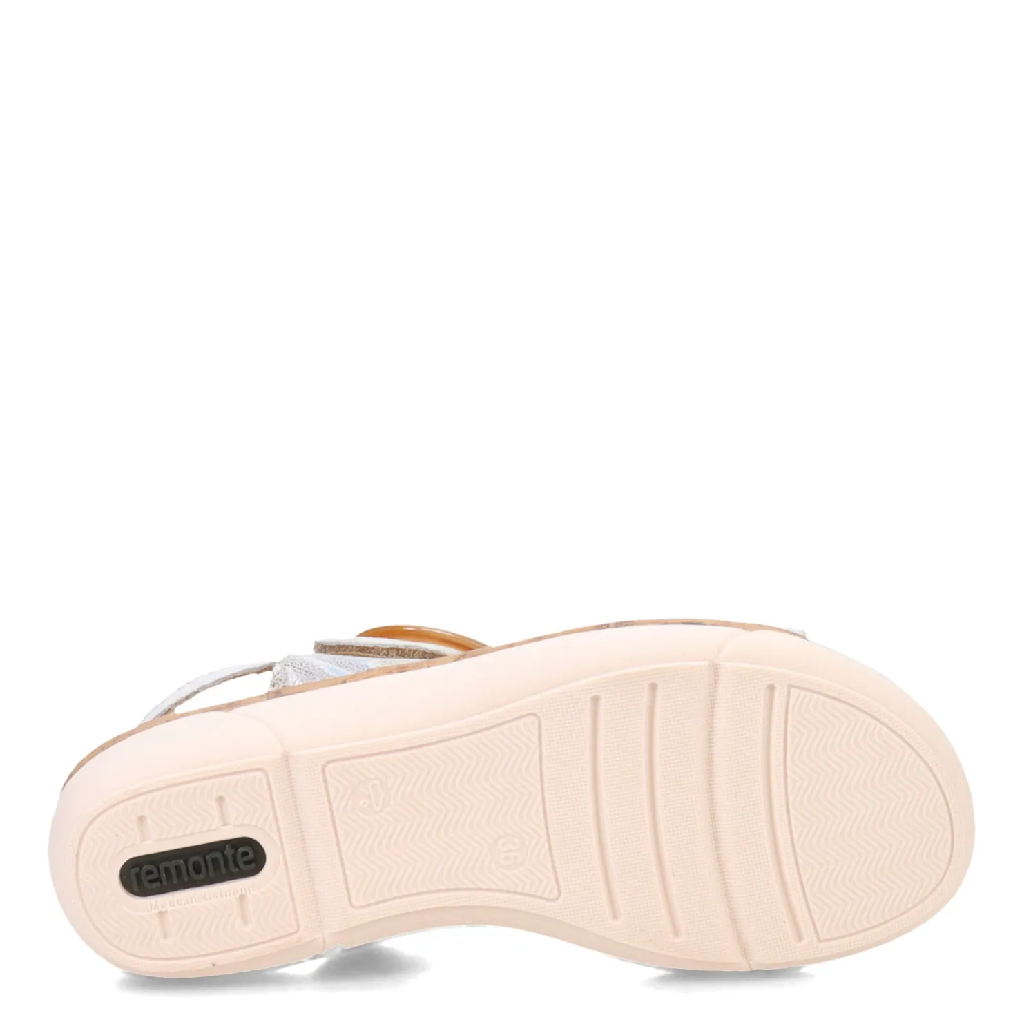 Footbed Sandals*Remonte Women's , Rock Sandal Weiss