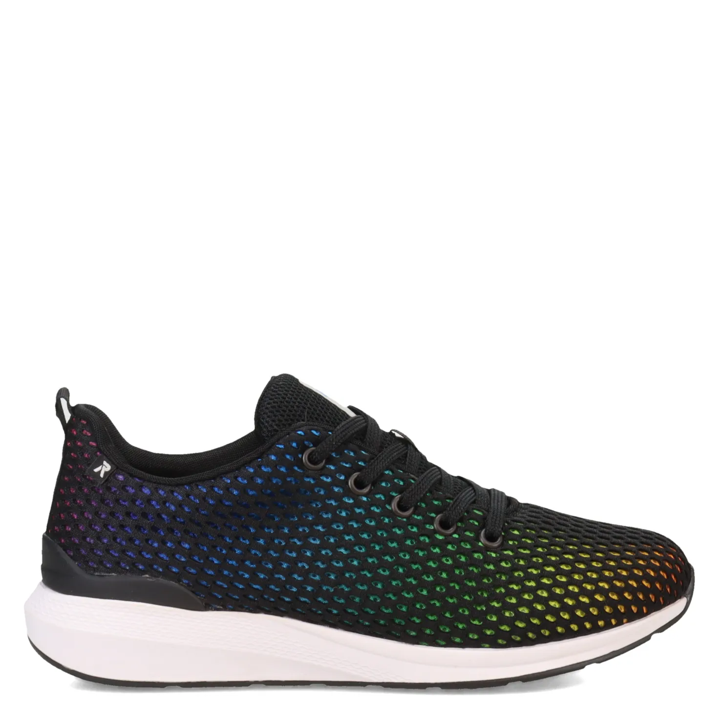 Fashion & Street*Rieker Women's , Athina Sneaker Black Rainbow Multi