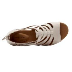 Wedges*Rockport Women's , Briah Gladiator Sandal Taupe Medium