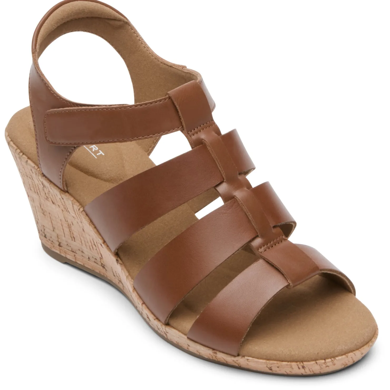 Wedges*Rockport Women's , Briah Gladiator Sandal Tan