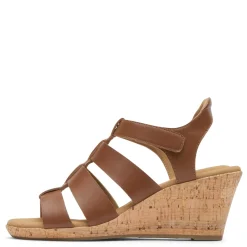 Wedges*Rockport Women's , Briah Gladiator Sandal Tan