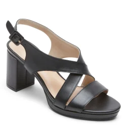 Heeled Sandals*Rockport Women's , Tabitha Sling Sandal Black