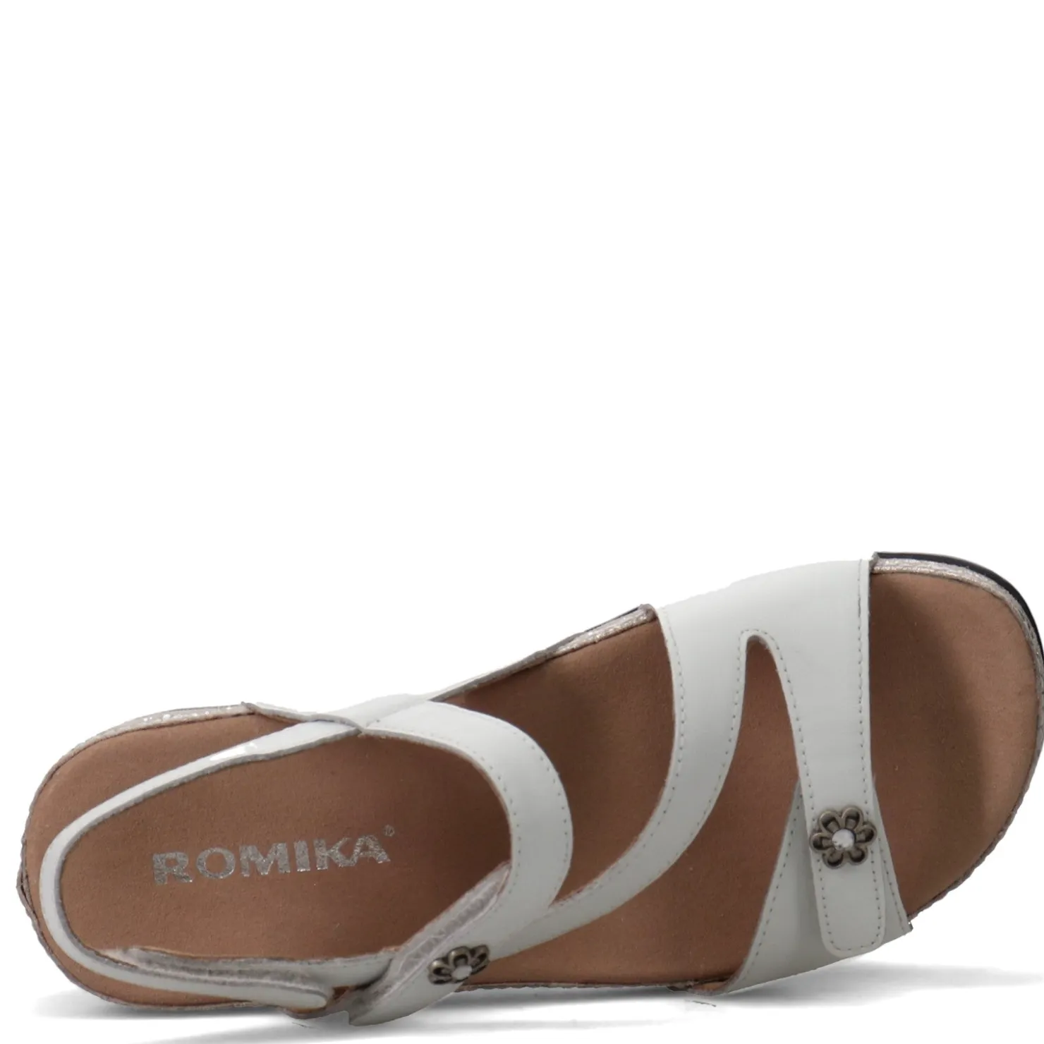 Footbed Sandals*Romika Women's , Fidschi 54 Sandal White
