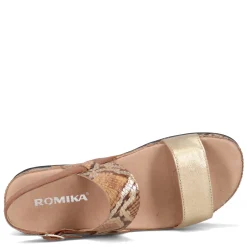 Wedges*Romika Women's , Fidschi 67 Sandal Cognac