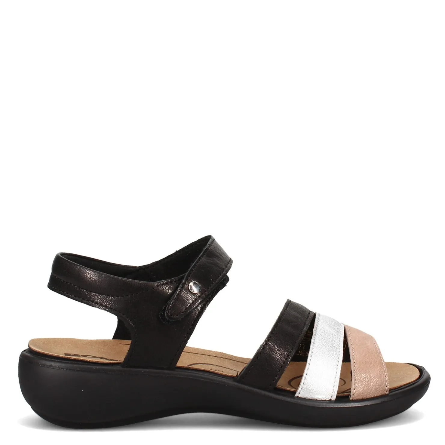 Footbed Sandals*Romika Women's , Ibiza 111 Sandal Black Multi