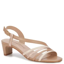 Heeled Sandals*Ros Hommerson Women's , Lettie Sandal Rose Gold Metallic Leather