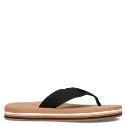 Flip Flops*Roxy Women's , Colby Hi Flip Flop Black Tan