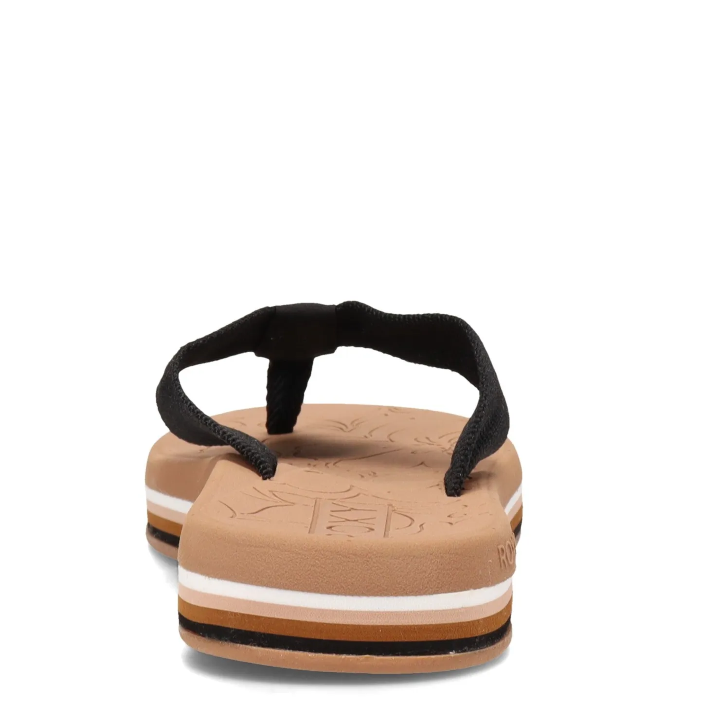 Flip Flops*Roxy Women's , Colby Hi Flip Flop Black Tan