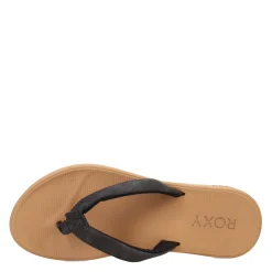 Flip Flops*Roxy Women's , Solana Sandal Black