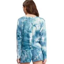 Tops*Roxy Women's , Sunshine Spirit Tie-Dye Top Blue Multi