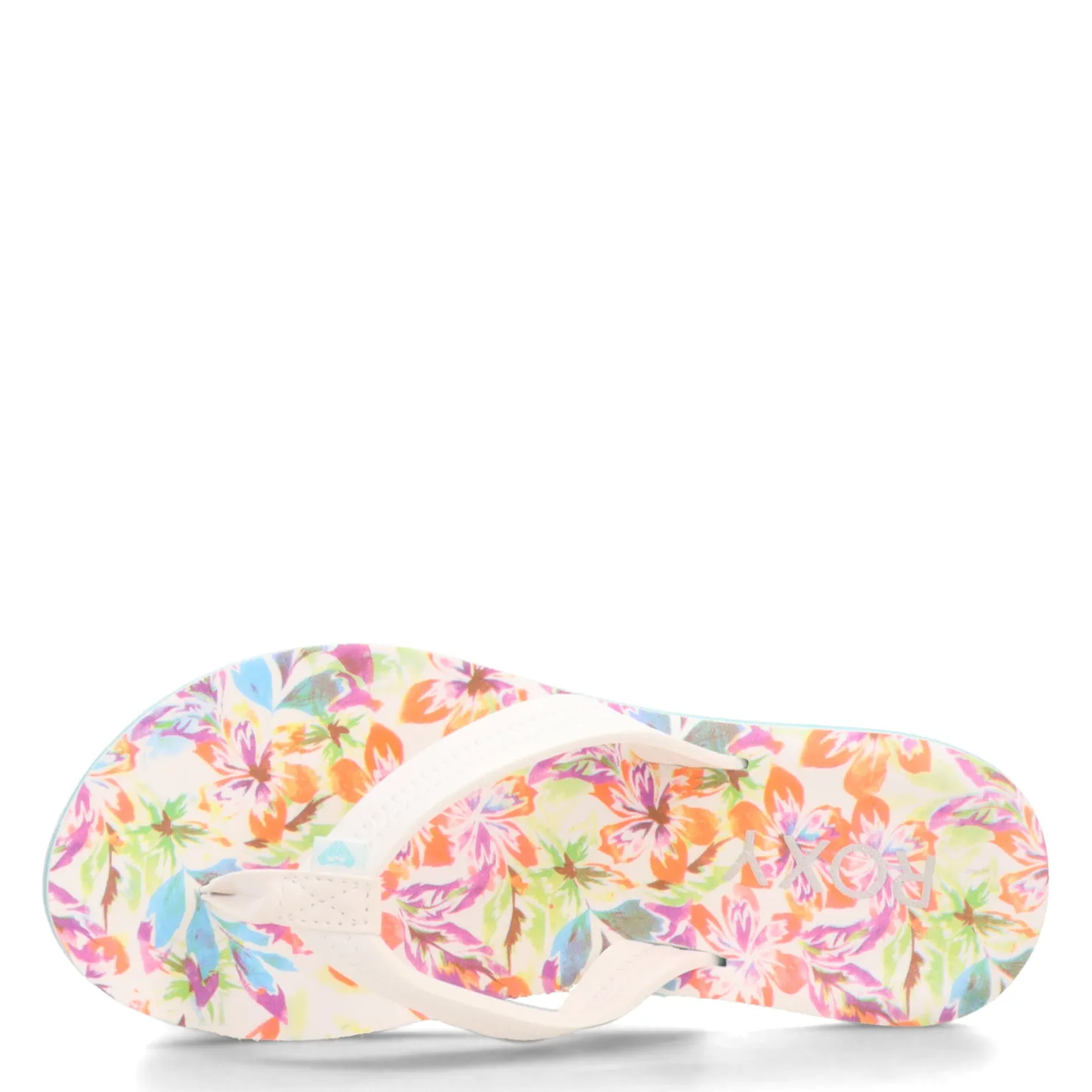Flip Flops*Roxy Women's , Vista Loreto Flip Flop White Blue