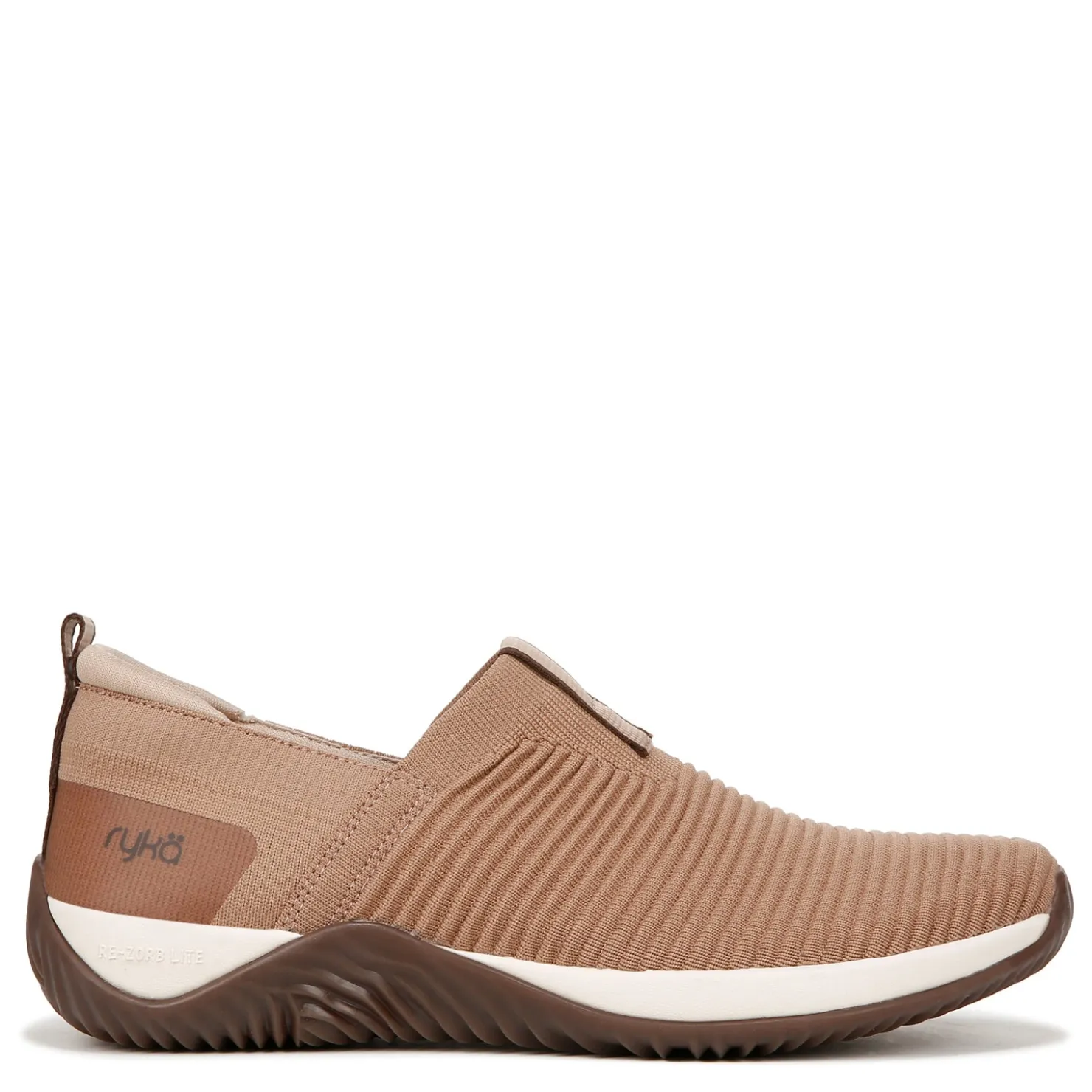 Walking*Ryka Women's , Echo Knit Slip-On Sneaker Tan