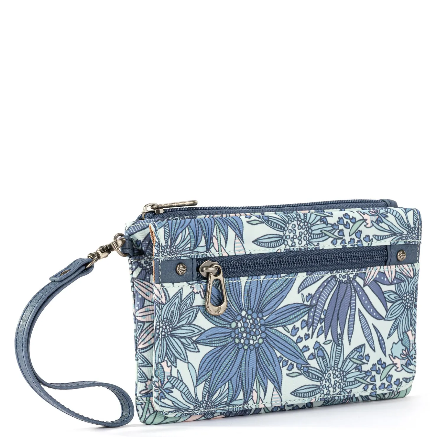Handbags*The Sak Women's Sakroots, Corin Flap Smartphone Crossbody Denim Flower Garden