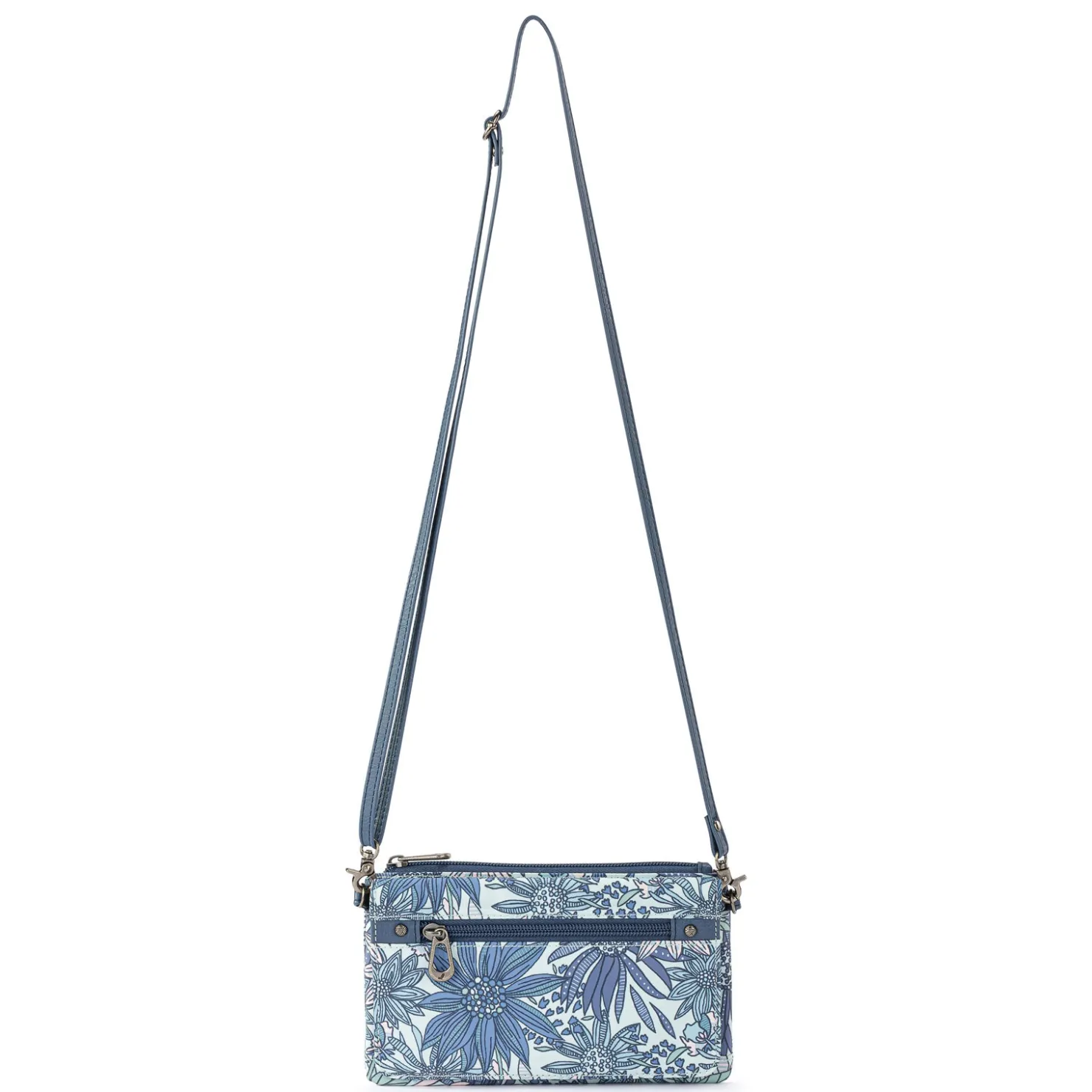 Handbags*The Sak Women's Sakroots, Corin Flap Smartphone Crossbody Denim Flower Garden