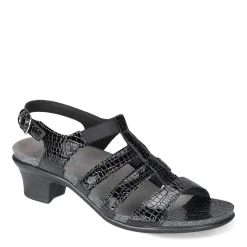 Heeled Sandals*SAS Women's , Allegro Sandal Black Croc