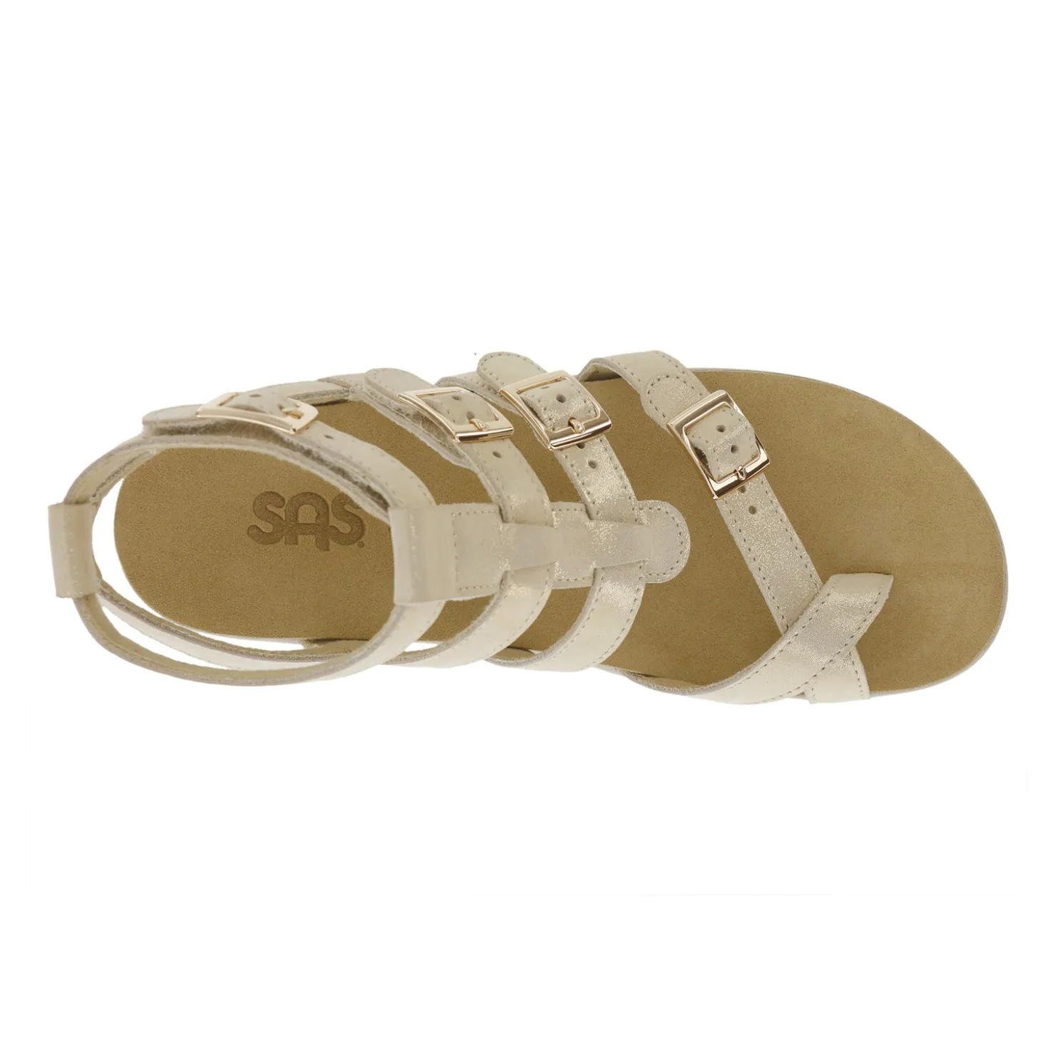 Footbed Sandals*SAS Women's , Aria Sandal Soft Gold