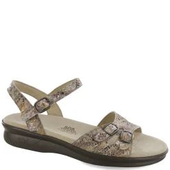Wedges*SAS Women's , Duo Sandal Taupe Multi
