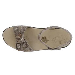 Wedges*SAS Women's , Duo Sandal Taupe Multi
