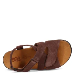 Footbed Sandals*SAS Women's , Huggy Sandal Teddy Brown