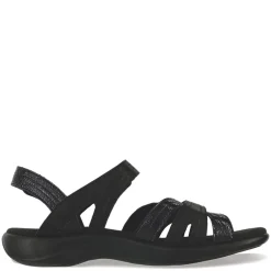 Footbed Sandals*SAS Women's , Pier Sandal Black Sand