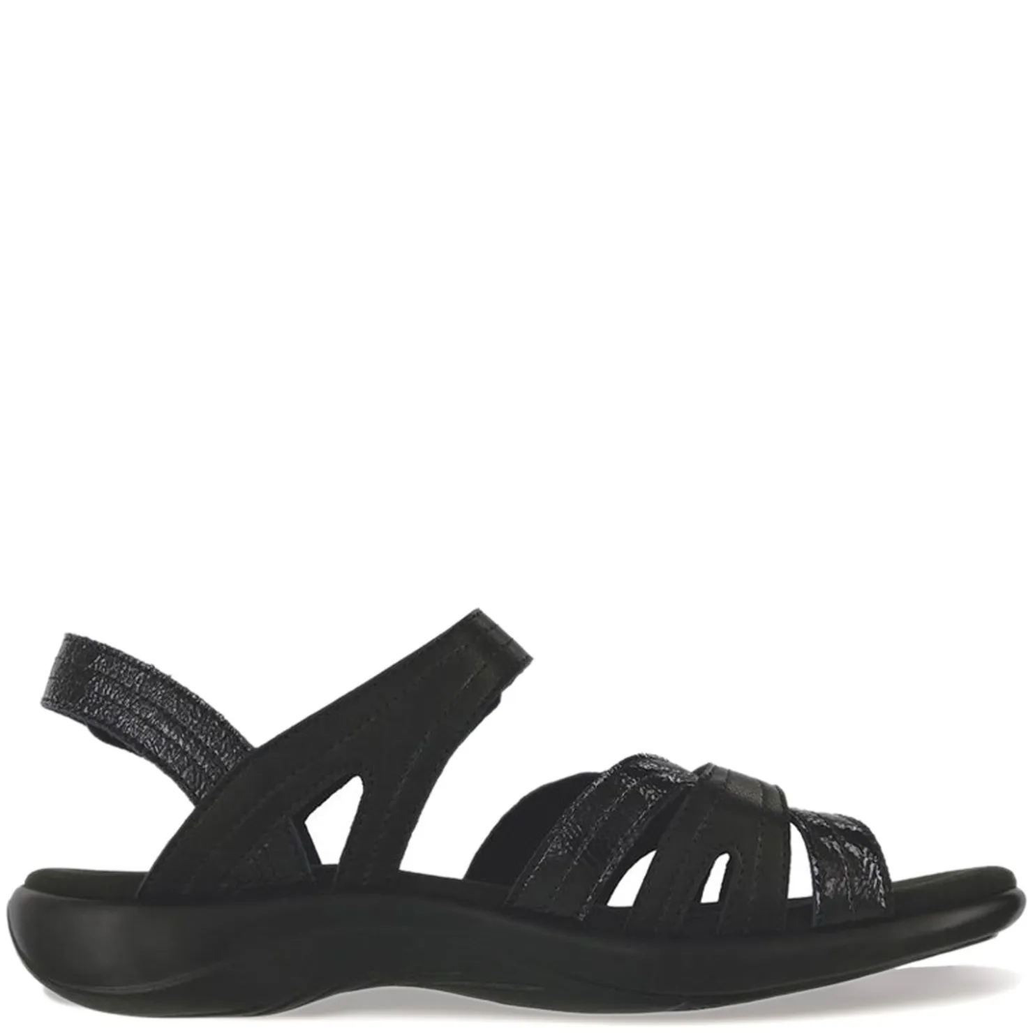 Footbed Sandals*SAS Women's , Pier Sandal Black Sand
