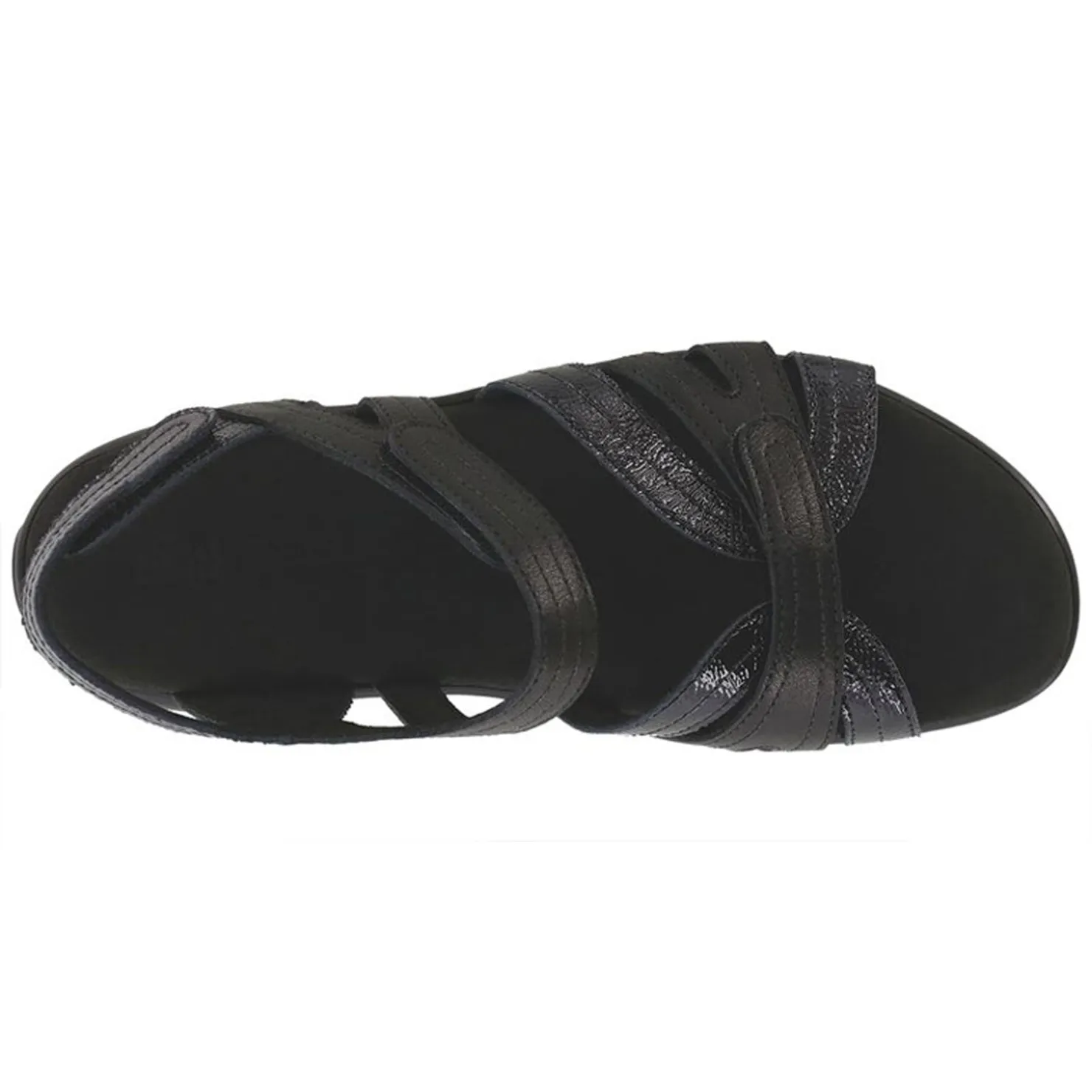 Footbed Sandals*SAS Women's , Pier Sandal Black Sand