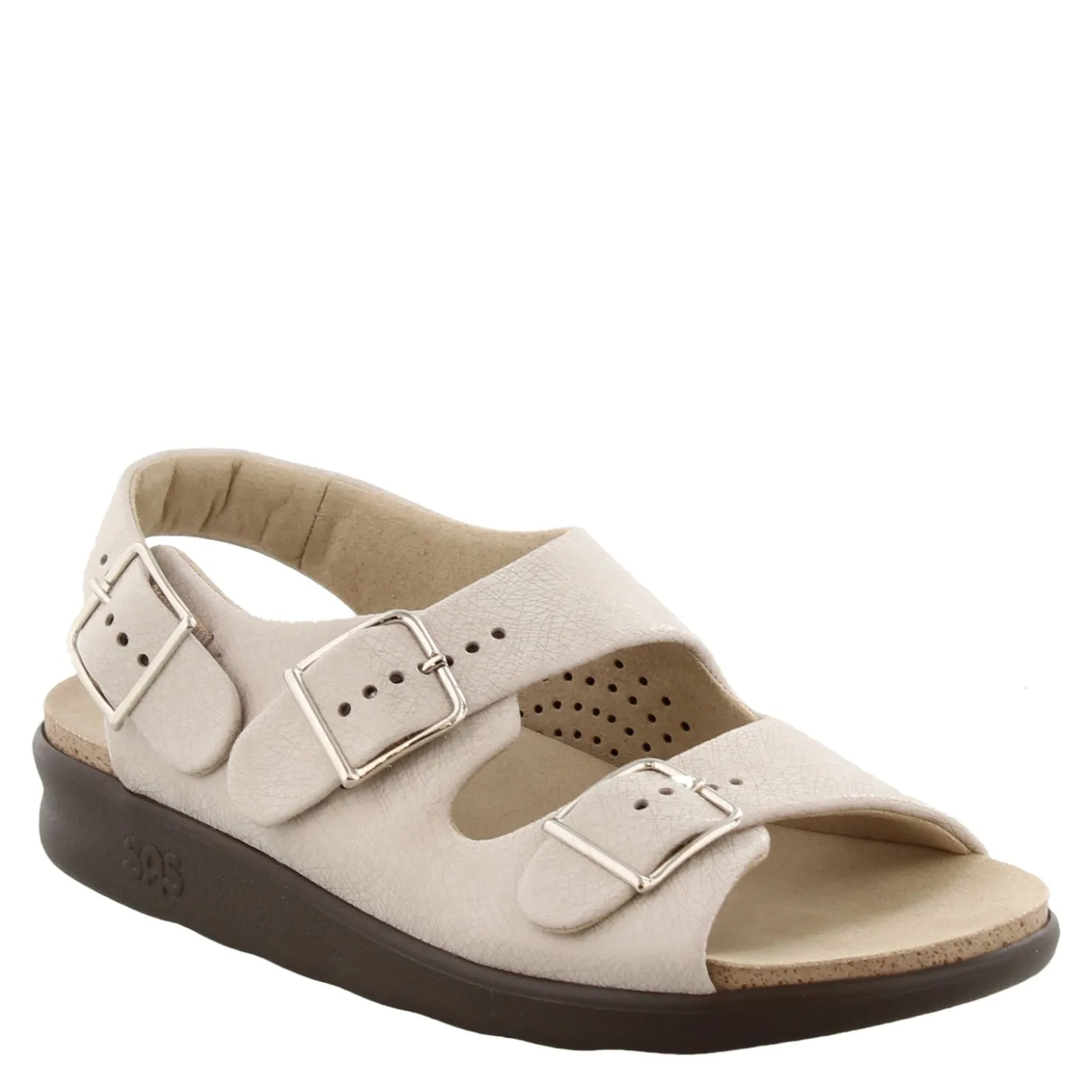 Footbed Sandals*SAS Women's , Relaxed Sandal Linen Beige