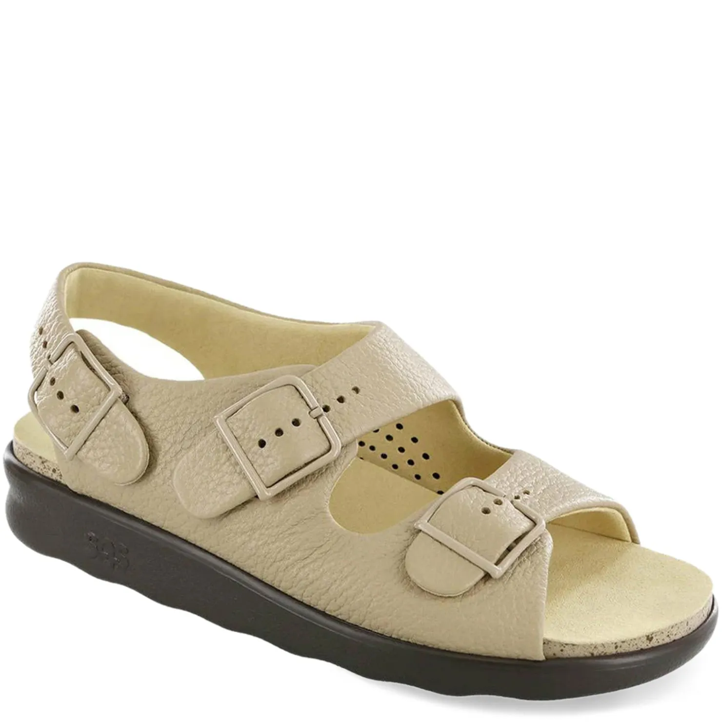 Footbed Sandals*SAS Women's , Relaxed Sandal Natural Leather