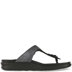 Footbed Sandals*SAS Women's , Sanibel Thong Sandal Smoke