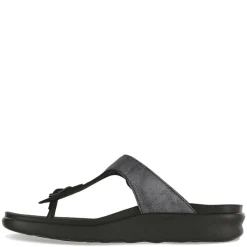 Footbed Sandals*SAS Women's , Sanibel Thong Sandal Smoke